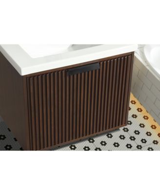 Diego 24" Floating Bathroom Vanity Walnut