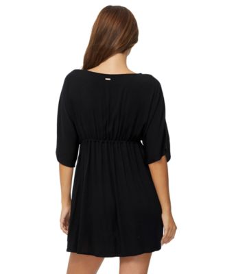 Juniors' Island Plunge V-Neck Cover-Up Tunic