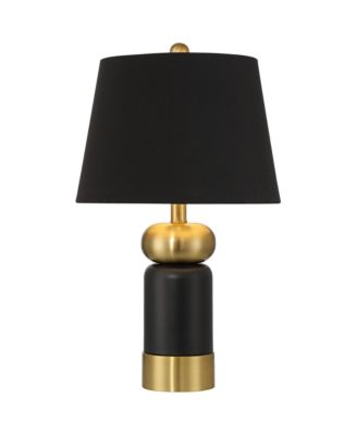 Anthem 21 3/4" High Small Modern Accent Table Lamp Brass Finish Metal Single Shade Living Room Bedroom