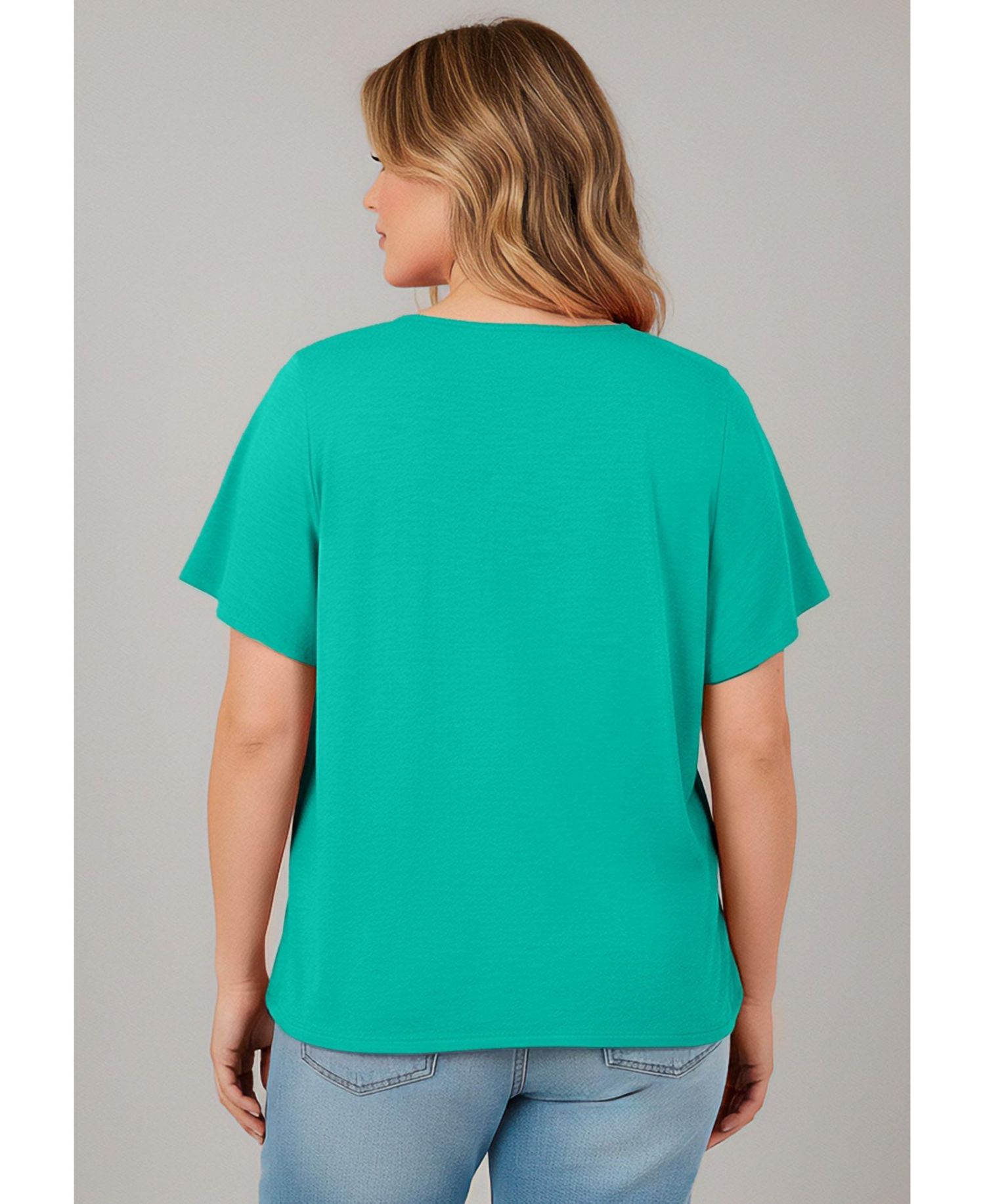 Women's Knit Lace Yoke Tee