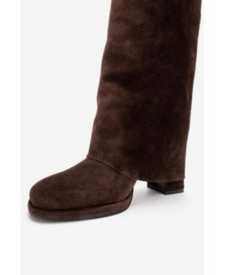 Women's Lojo Leather Block Heel Boot