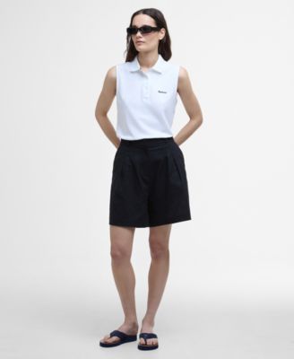 Women's Bowford Ribbed Collar Polo Top