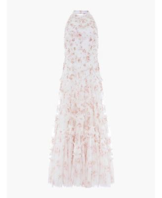 Women's Magnolia Ditsy Elia Halter Neck Gown