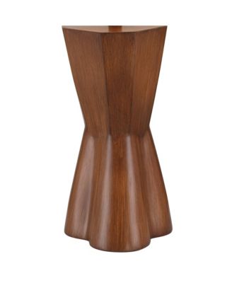 Tri 30" Tall Large Modern End 3-Way Table Lamp Faux Wood Finish Single  Shade Living Room Bedroom