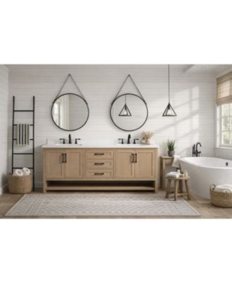 Venice 72" Bathroom Vanity Oak