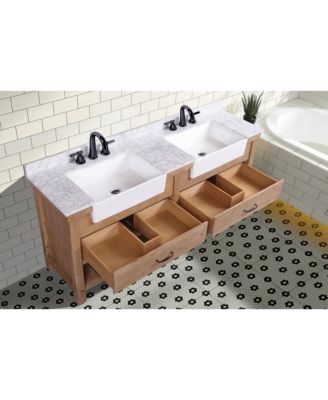 Marina 72" Bathroom Vanity Driftwood