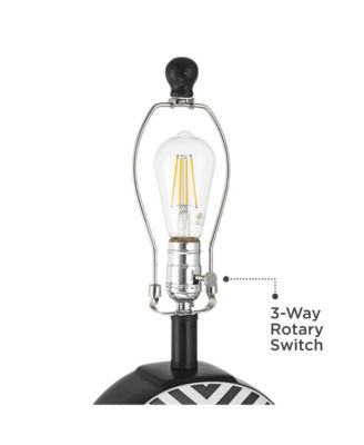 Fraser Ceramic Disc Table Lamp with Dimmer