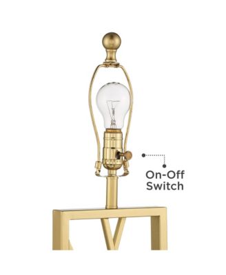 Claudia 26 1/2" Tall Open Metal Base Modern Glam Table Lamps Set of 2 Gold Finish Shade Living Room Bedroom