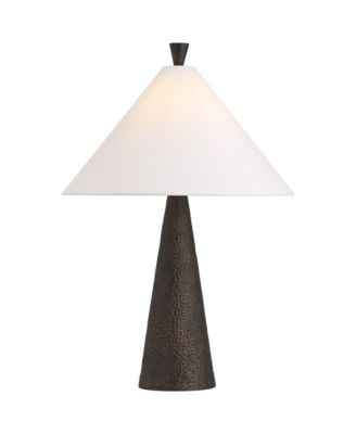 June 27" Tall Cone Modern Scandinavian 3-Way Table Lamp Finish Metal Single Shade Living Room Bedroom