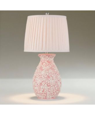 Buttercup 25"H Flowers Ceramic Table Lamp with Dimmer