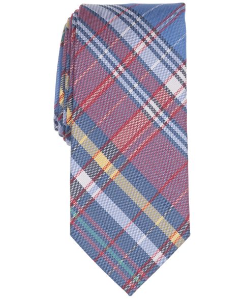 Мужской галстук Club Room Vander Stripe Pattern Tie, цвет: Красный
