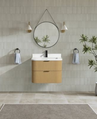 Chantal 30" Floating Bathroom Vanity Oak