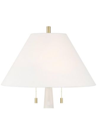 Possini Euro Regina 33" High Glass 2-Light Table Lamp Set of 2