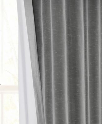 Vintage Textured Faux Dupioni Silk Blackout Curtain