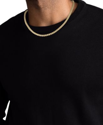 Men's Diamond-Cut Ice Chain Necklace in 14k Gold Over Sterling Silver, 18"