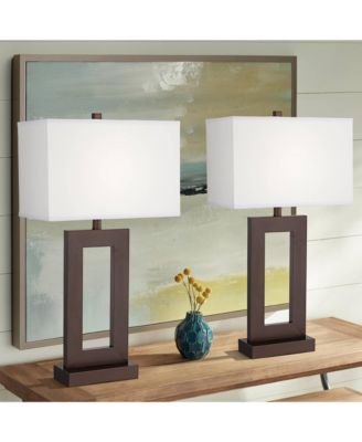 Marshall 30 1/4" Tall Open Window Large Modern End Table Lamps Set of 2