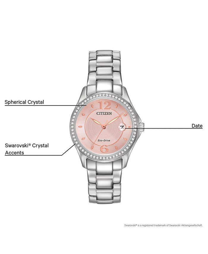 Citizen - Women's Eco-Drive Stainless Steel Bracelet Watch 29mm FE1140-86X