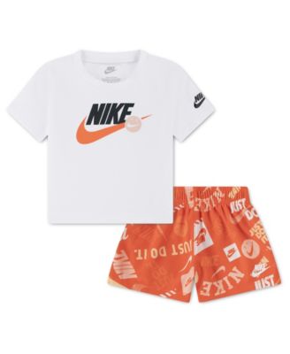 Baby Boys' Crewneck T-Shirt and Printed Shorts, 2-Piece Set