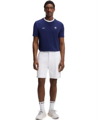 Men's Stretch-Cotton USA Country Flag Logo T-Shirt