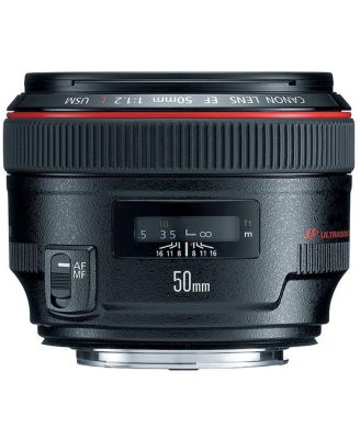 EF 50mm f/1.2L USM Lens, Bundle with ProOptic 72mm Filter Kit, Soft Lens Case, Lens Cleaner, Cleaning Kit, Lens Cap Tether