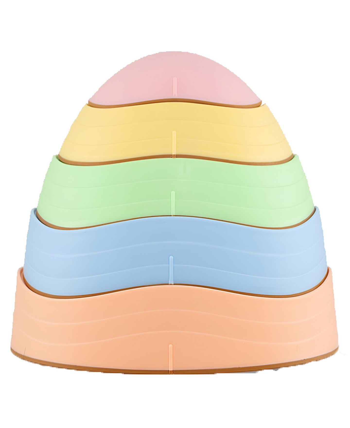 Детские игрушки Slickblue Kids' Non-Slip Indoor/Outdoor Balance Stepping Stones, 5-Piece Set, Ages 3+, цвет: Macaron — фото 1