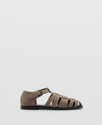 Men's Suede Leather Fisherman Sandals