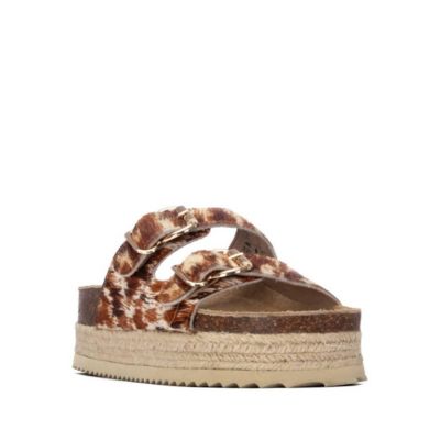 Women's Refresh Collection Double Strap Buckle Flat Sandals