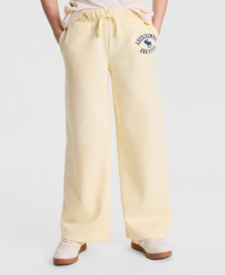 Girls' 7-16 Logo Low-Rise Baggy Fleece Pants