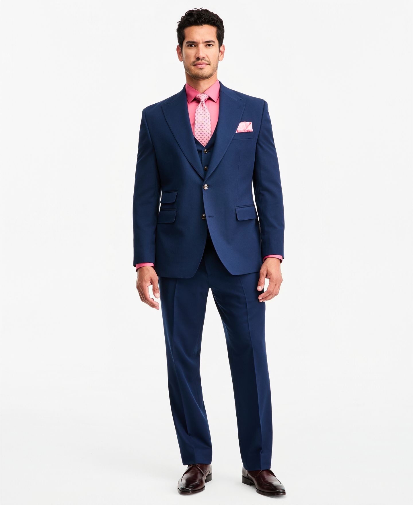 Мужские комплекты Tayion Collection Classic-Fit Navy Suit Separates, цвет: Тёмно-синий — фото 2