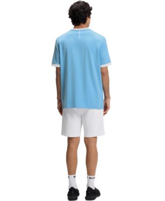 BOSS by Men's Stretch-Cotton Argentina Country Flag Logo T-Shirt