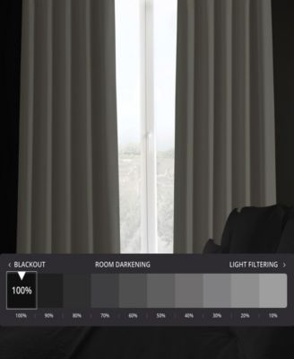 Faux Linen Hotel Blackout Curtain