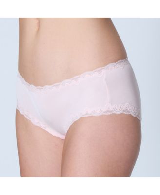 Women's Soft Silk Lace-Trim Briefs Underwear