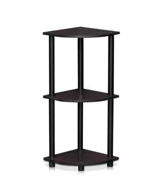 3 Tier Decorative Corner Bookshelf Display Rack