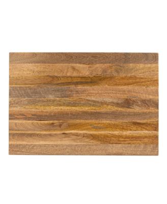 Long 19" Wood Rectangle Stool