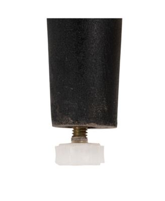 23" Wood Round Table with 2-Cane Shelves