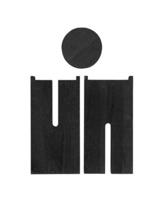 13" Paulownia Wood Round Accent Table