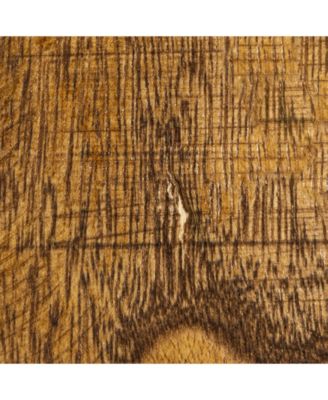 13" Paulownia Wood Round Accent Table