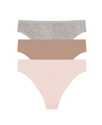 Women's 3-Pack. Bliss Bare Cotton Thong Underwear 771346MP