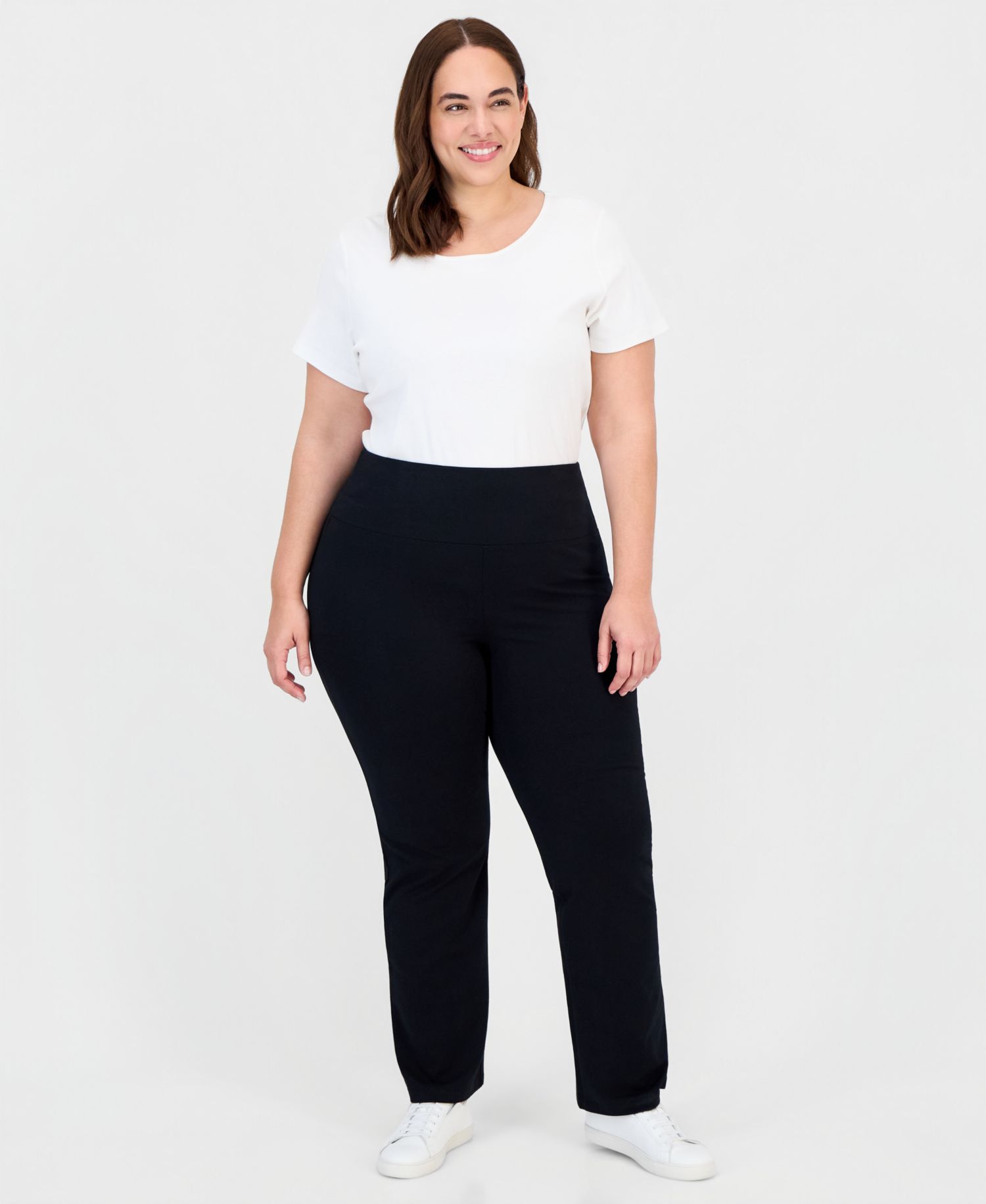 Plus Size High-Rise Bootcut Leggings