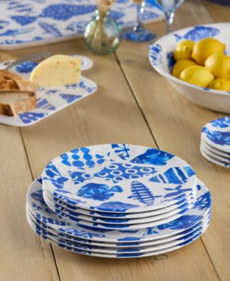 Fish Tale Salad Plates, Set of 6