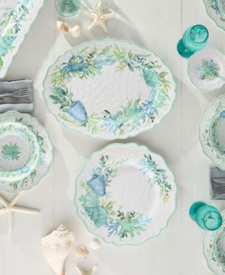 Sea Glass Platters, 2-Pc. Set