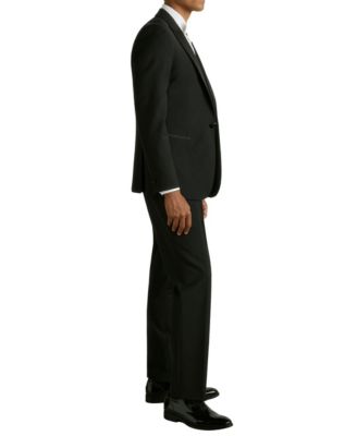 Men's Tailored-Fit Wool-Blend Tuxedo Pants