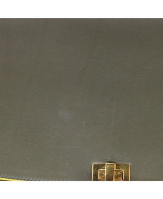 Small Bicolor Trapeze Bag Leather