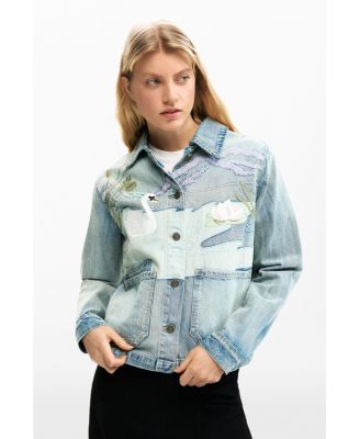 Women's Denim Patch Jacket