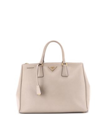 Large Double Zip Lux Tote Saffiano Leather
