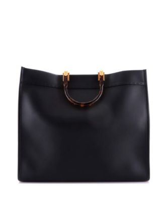 Large Sunshine Shopper Tote Leather