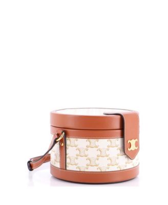 Medium Tambour Bag Triomphe Coated Canvas