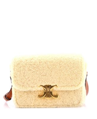 Medium Triomphe Shoulder Bag Shearling