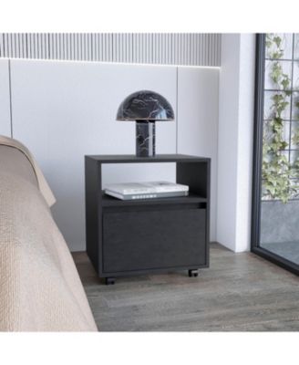 Durable Versatile Nightstand with 1 Drawers Modern Bedroom Furniture Bedside End Table