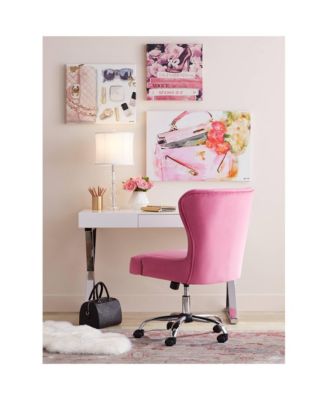 Goddin Accent Table Lamp 23" High Faceted Crystal Column Geneva Drum Shade for Bedroom Living Room Bedside Nightstand Kids